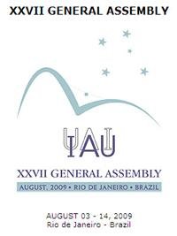 Poster da Assembleia Geral da IAU no Rio de Janeiro.