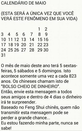 O hoax da semana